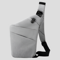 Unisex sling bag in light grey