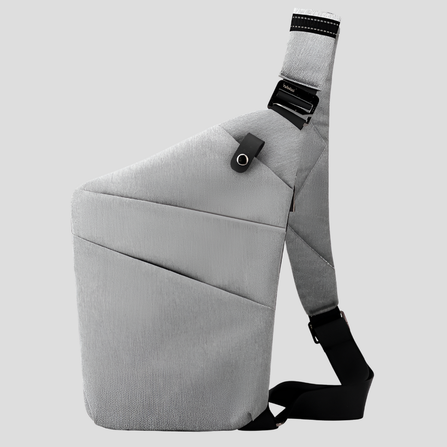 Unisex Crossbody Sling Bag with Hidden Zip Pockets for Travel