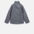 Women's short coat in grey