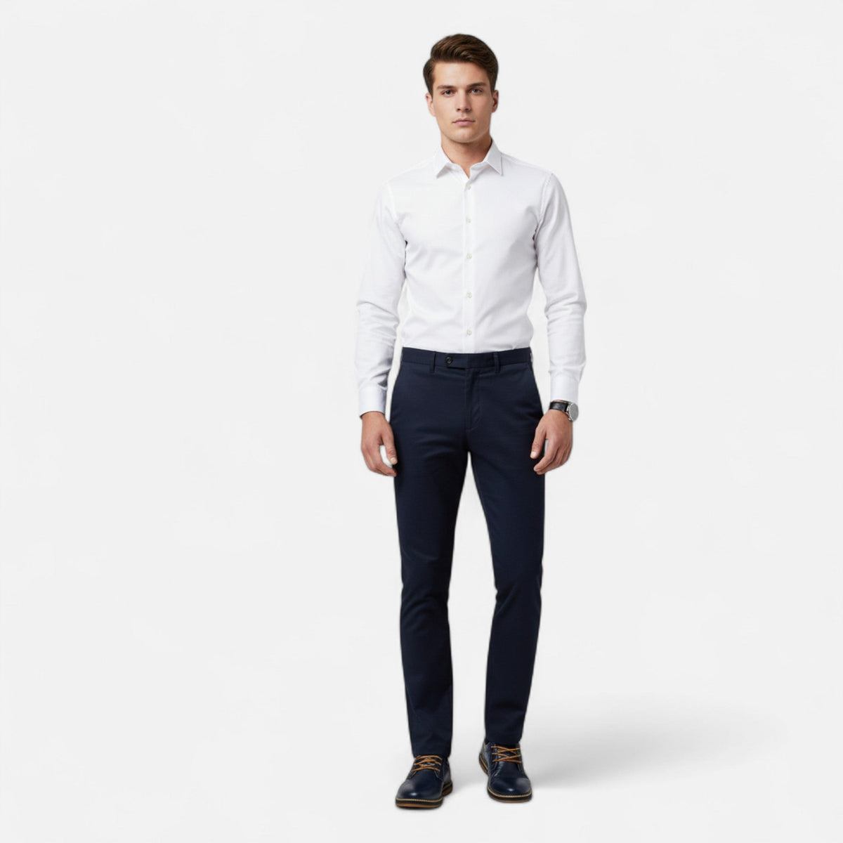 Men's lace-up derby shoes