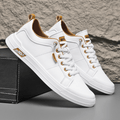 Men's Lace-Up Sneakers in white
