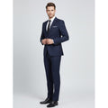 Men's slim fit two-piece suit in navy
