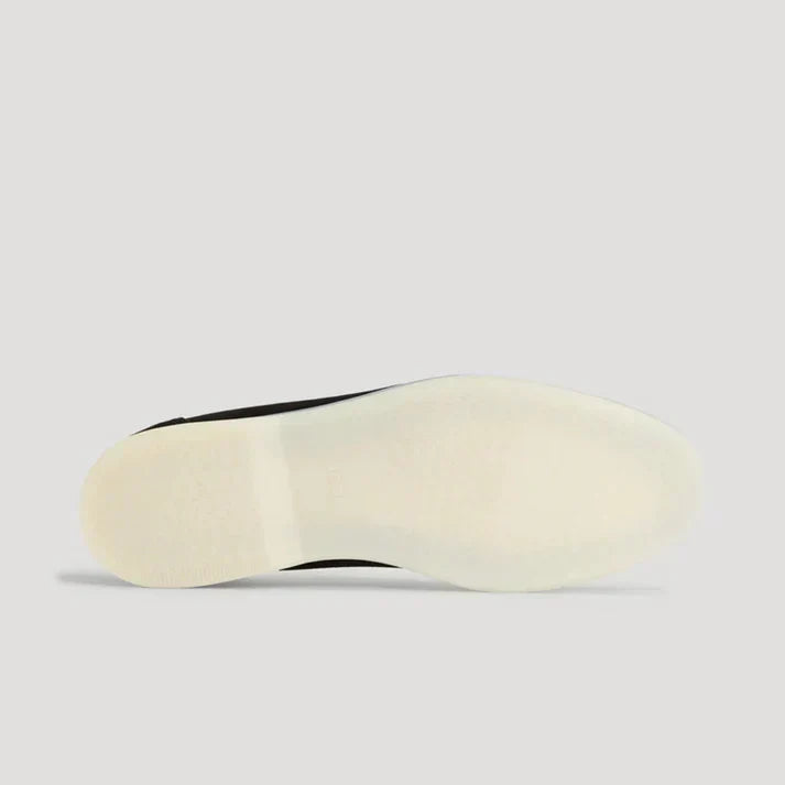 Sole of the men's suede-look loafers