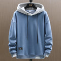 Men's Two-Tone Hoodie in blue