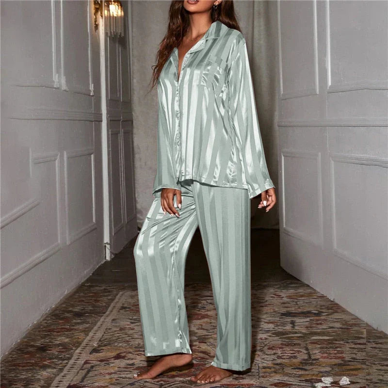 Women's striped pyjama set