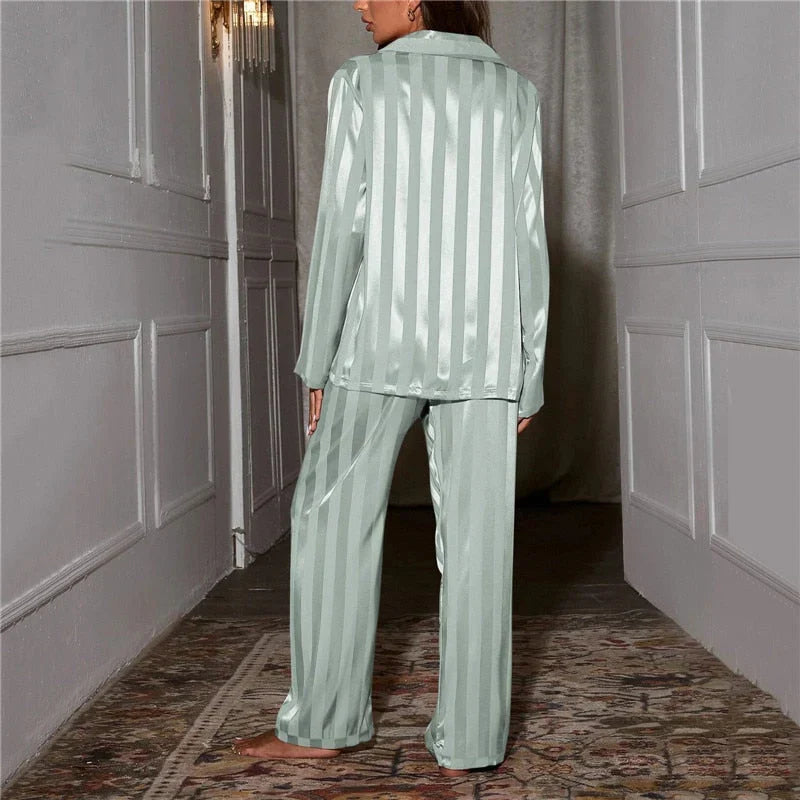 Women's striped pyjama set