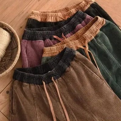 Women's Corduroy Harem Trousers