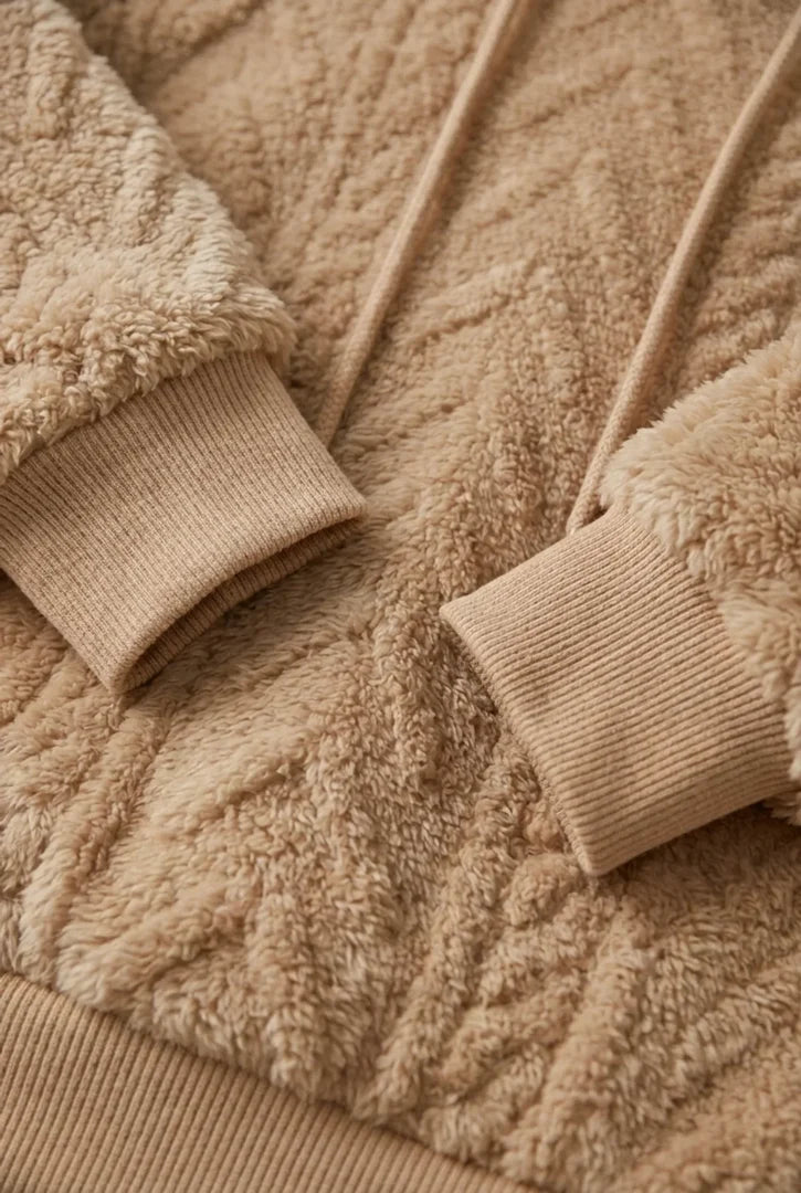 Close-up of the ribbed cuff