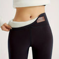 Women's Fleece-Lined Winter Leggings in black