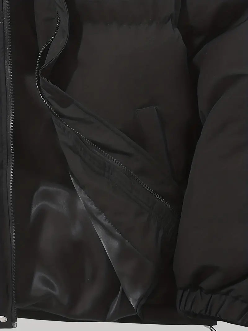 Inside view of the black jacket