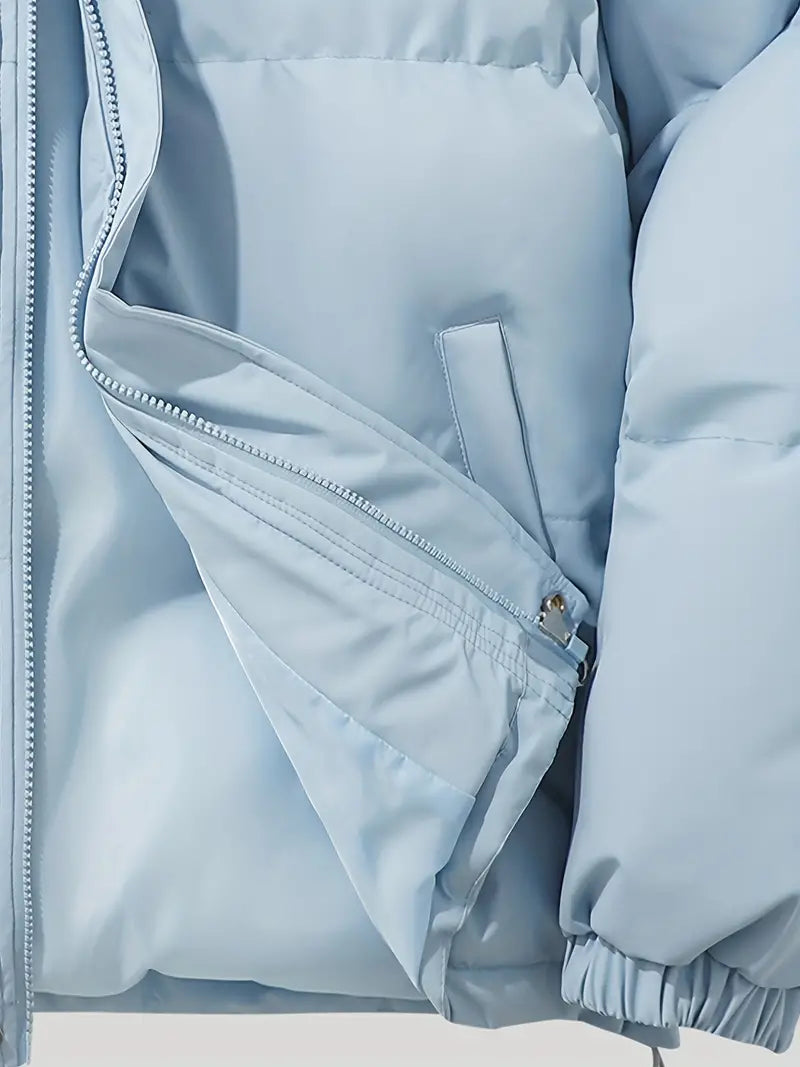 Inside view of the blue jacket