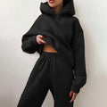Women's hoodie and jogger set in black