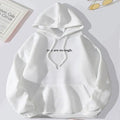 Women's Kind Words Print Hoodie in white