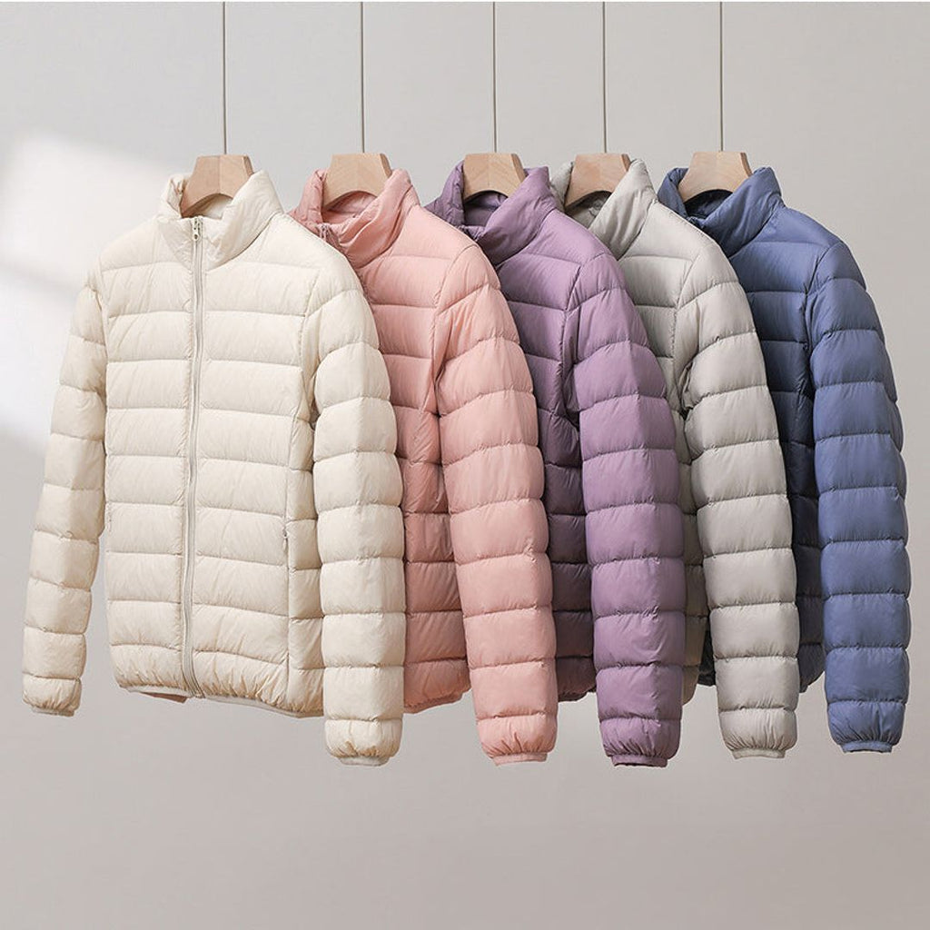 Women's lightweight quilted puffer jacket, all colours
