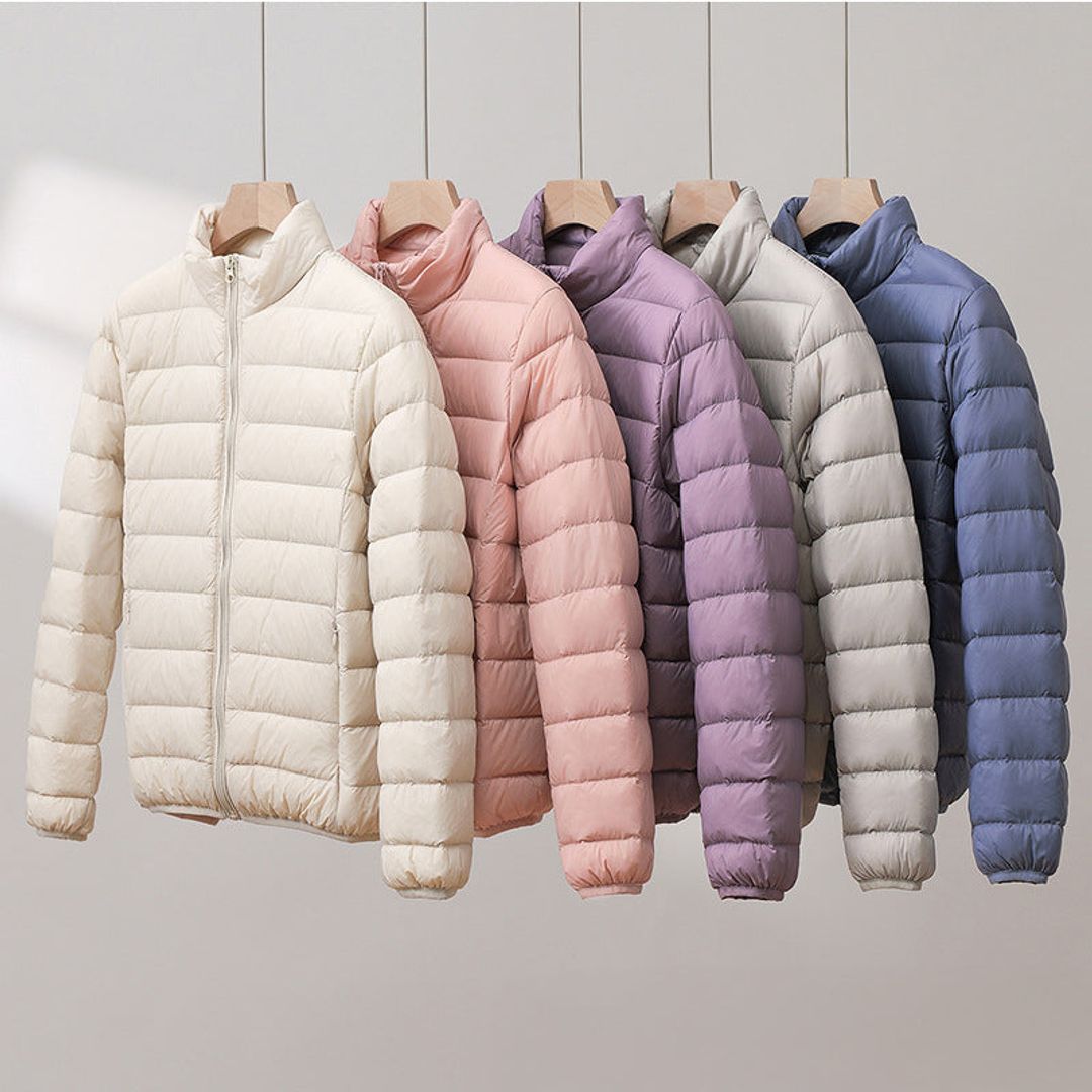 Women's lightweight quilted puffer jacket, all colours