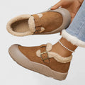 Women's Teddy Collar Slip-On Shoes in brown