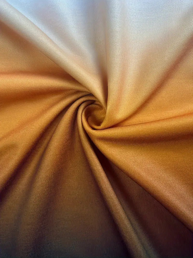 Close-up of the white brown ombre fabric