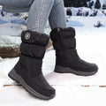 Women's Padded Snow Boots in black