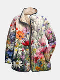 Women's Floral Quilted Jacket in wildflowers