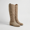 Women's Slouchy Knee-High Boots in beige