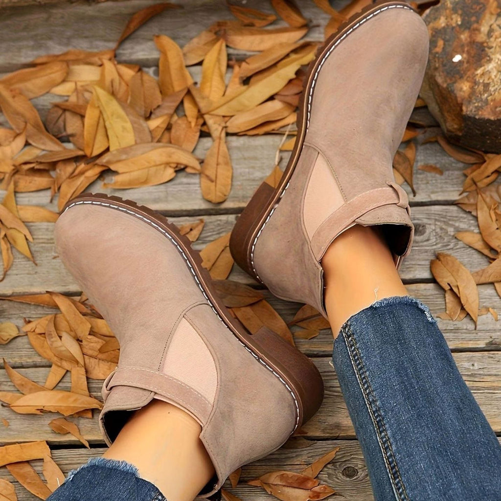Women's Buckle Strap Chelsea Boots