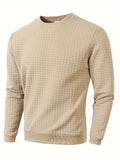 Women's Waffle Knit Sweater in khaki