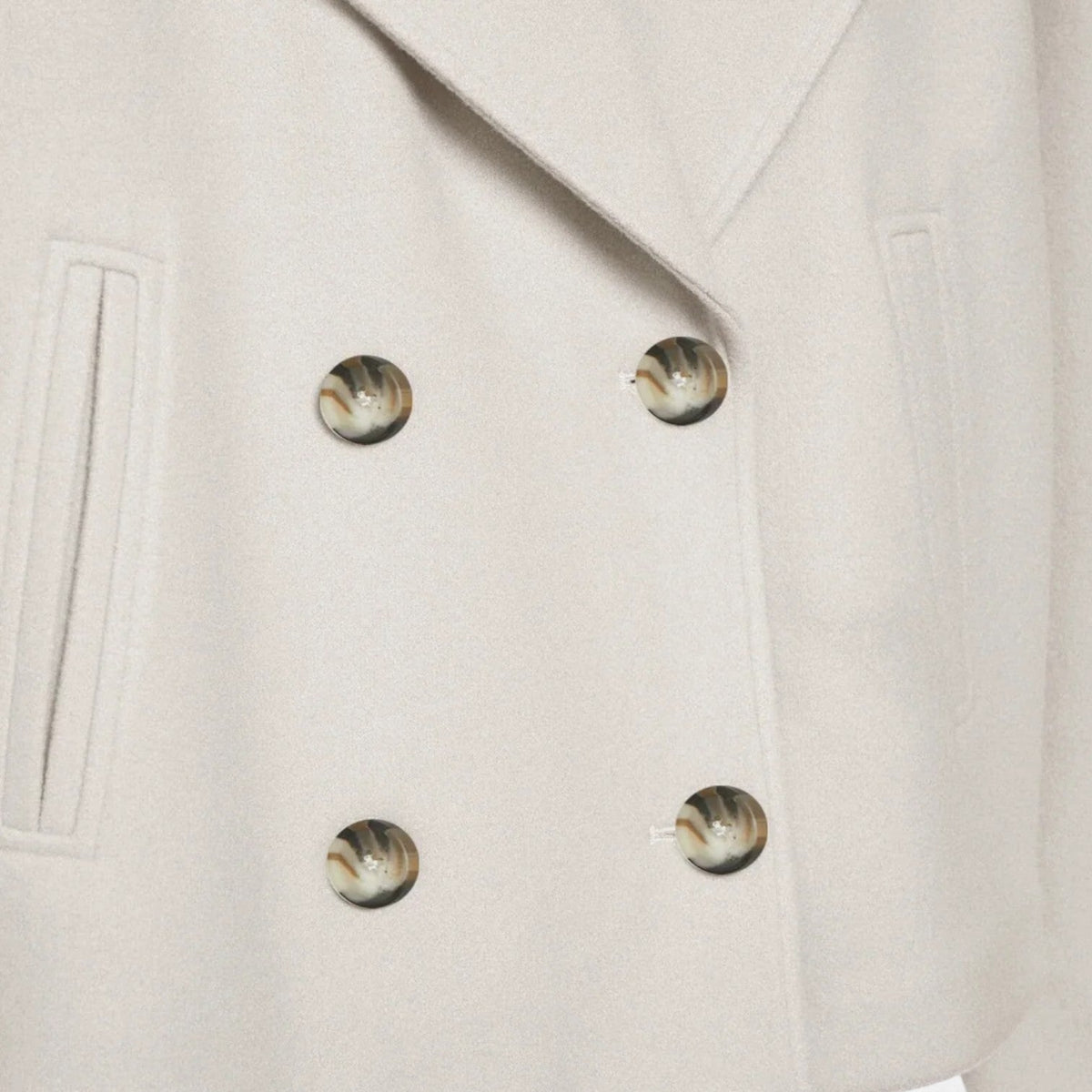 Women's cropped double-breasted jacket